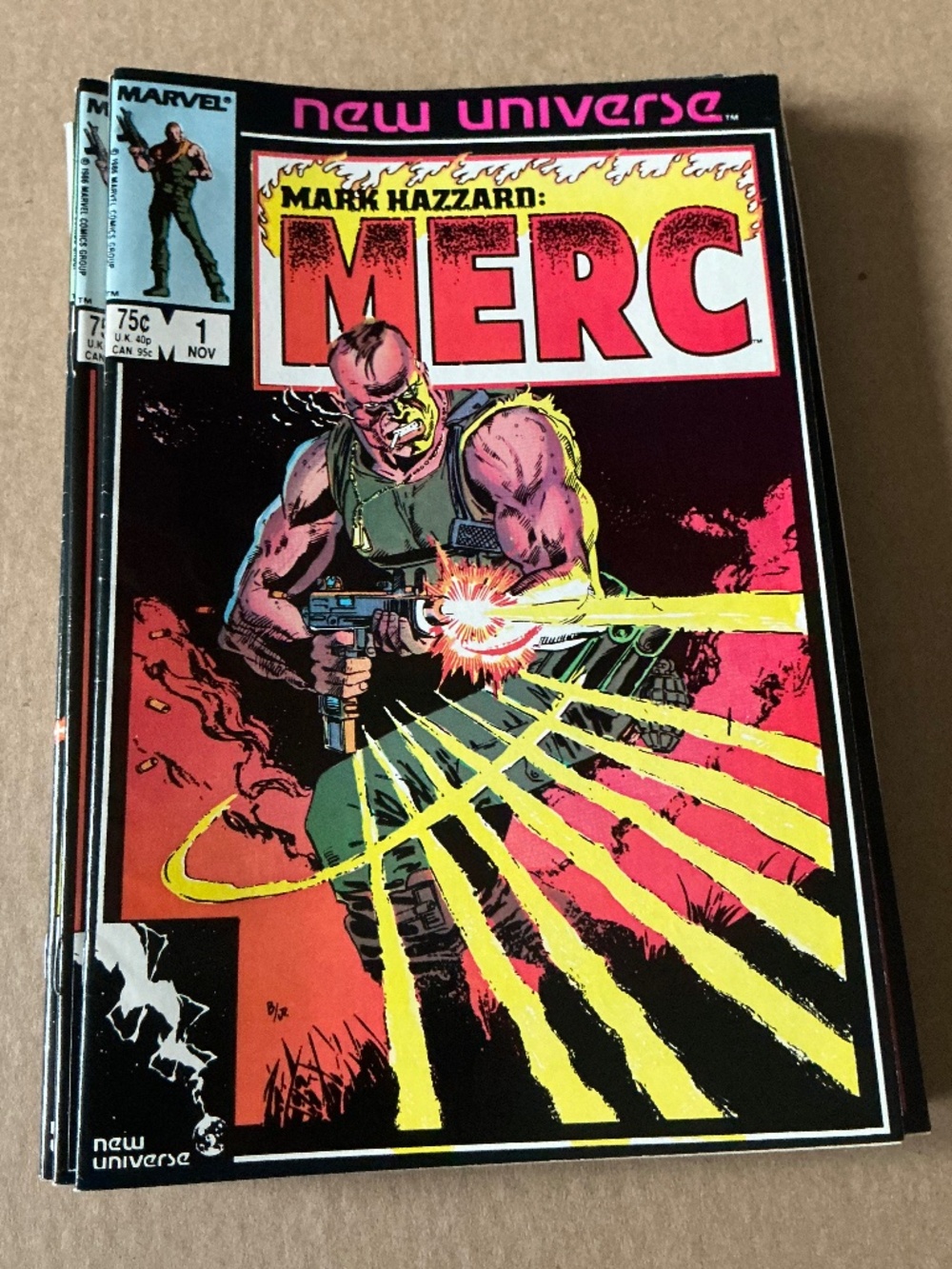 Marvel 13 Comic Lot Mark Hazzard: Merc New Universe (1986) Complete Series